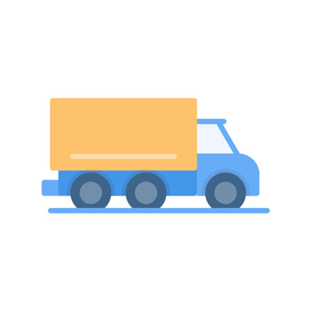 Cargo Truck Creative Icons Designのイラスト素材
