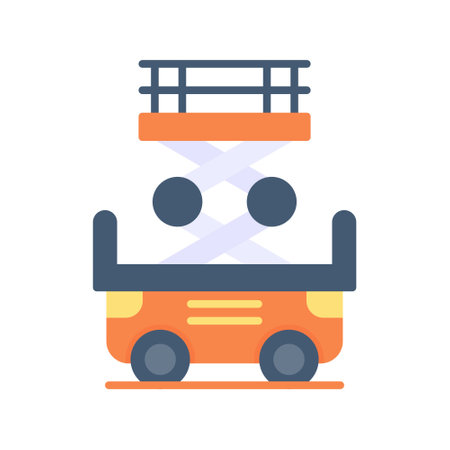 Scissor Lift Creative Icons Designのイラスト素材