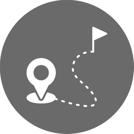 Route Iconのイラスト素材