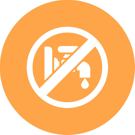 Dont Waste Water Creative Icons Designのイラスト素材