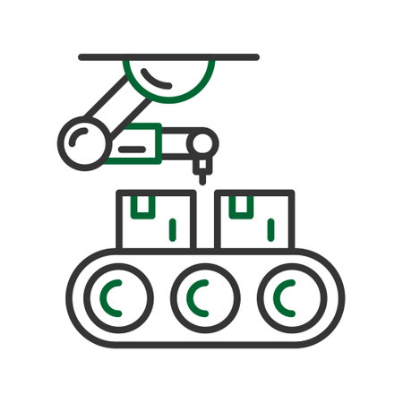 Conveyor Belt Iconのイラスト素材