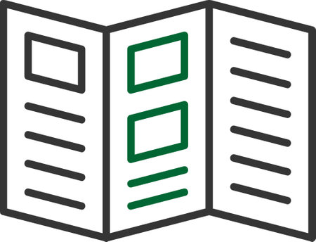 Trifold Iconのイラスト素材