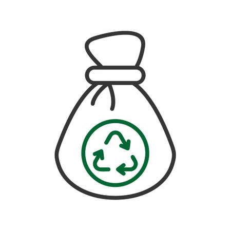 Waste Bag Creative Icons Designのイラスト素材