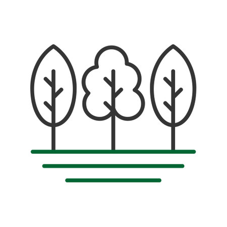 Trees Creative Icons Designのイラスト素材