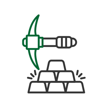 Gold Mine Creative Icons Designのイラスト素材