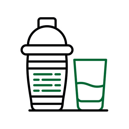 Cocktail Shaker Creative Icons Designのイラスト素材