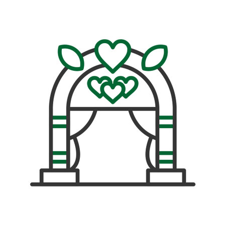 Wedding Arch Creative Icons Designのイラスト素材