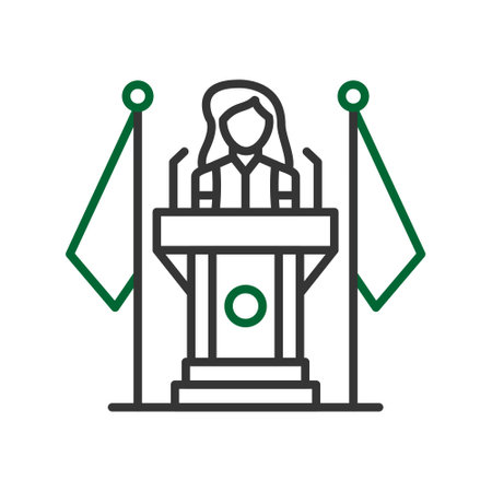 Politician Creative Icons Designのイラスト素材