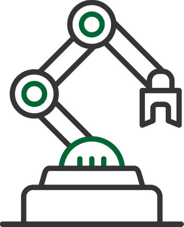 Industrial Robot Creative Icons Designのイラスト素材