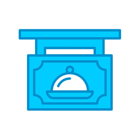 Restaurant Sign Board Iconのイラスト素材