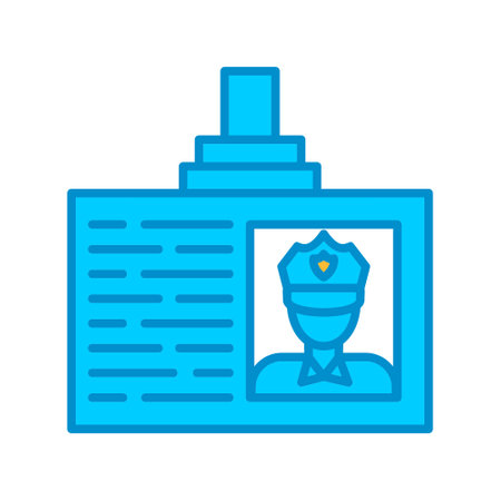 Police Card Iconのイラスト素材