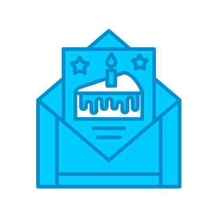 Birthday Card Creative Icons Designのイラスト素材