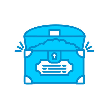 Treasure Chest Creative Icons Designのイラスト素材