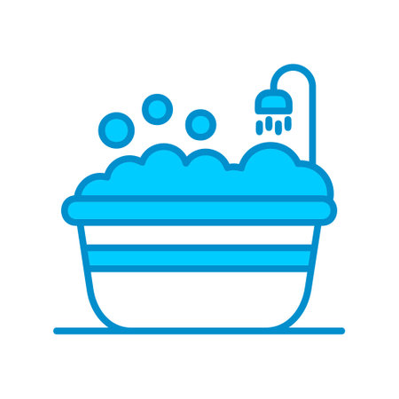 Bathtub Creative Icons Designのイラスト素材