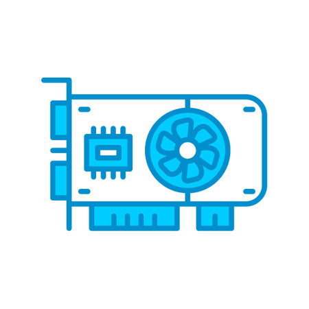 Graphic Card Creative Icons Designのイラスト素材