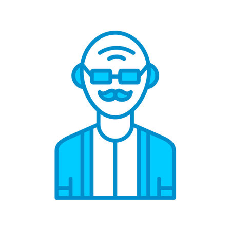 Old Man Creative Icons Designのイラスト素材