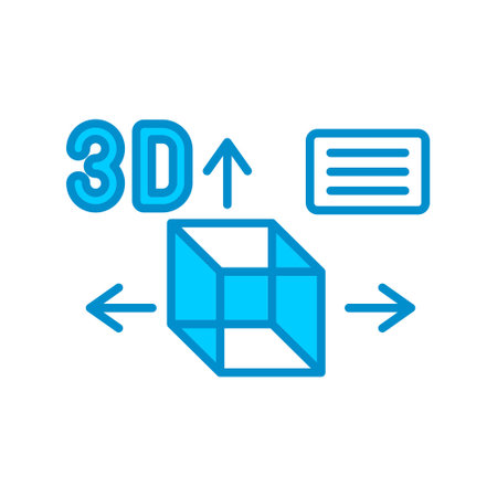3D Design Creative Icons Designのイラスト素材