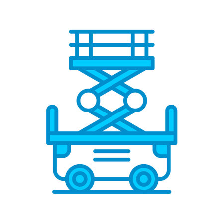 Scissor Lift Creative Icons Designのイラスト素材