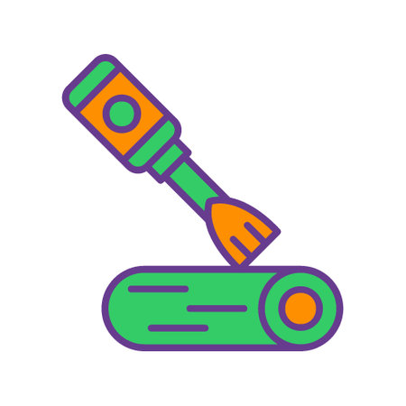 Wood Carving Iconのイラスト素材