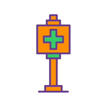 Healthcare Sign Board Iconのイラスト素材