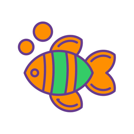 Clown Fish Iconのイラスト素材