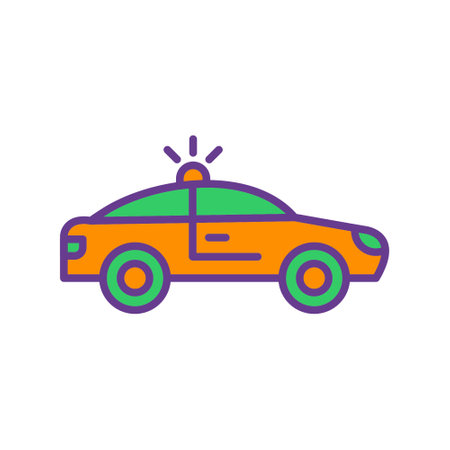 Police Car Iconのイラスト素材