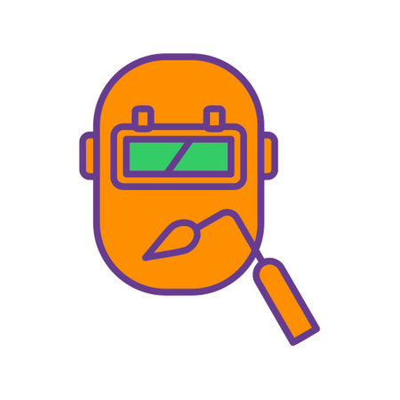 Welding Mask Creative Icons Designのイラスト素材