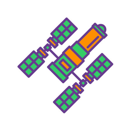 Space Station Creative Icons Designのイラスト素材