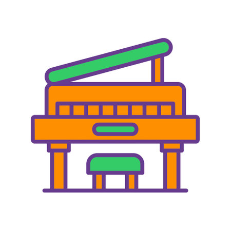 Piano Creative Icons Designのイラスト素材