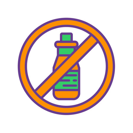 No Alcohol Creative Icons Designのイラスト素材