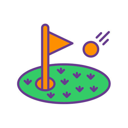 Golf Creative Icons Designのイラスト素材