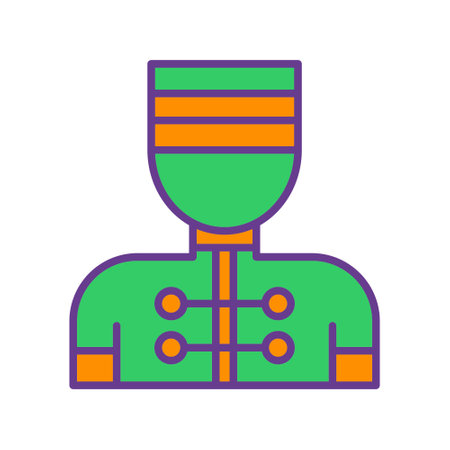 Receptionist Creative Icons Designのイラスト素材