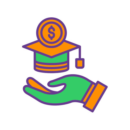 Scholarship Creative Icons Designのイラスト素材