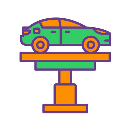 Car Lifter Creative Icons Designのイラスト素材