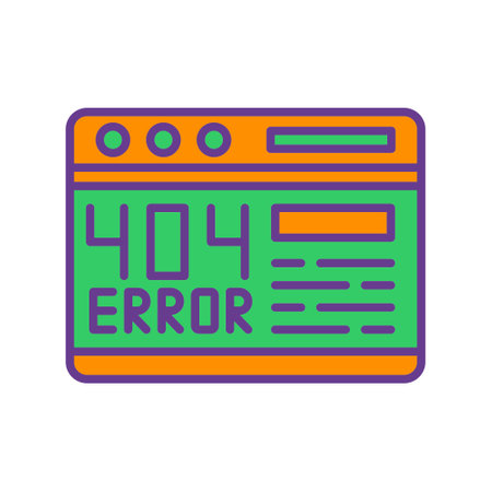 404 Error Creative Icons Design