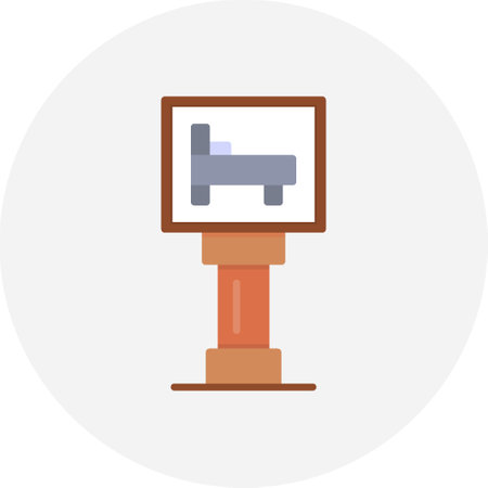 Hotel Sign Board Iconのイラスト素材