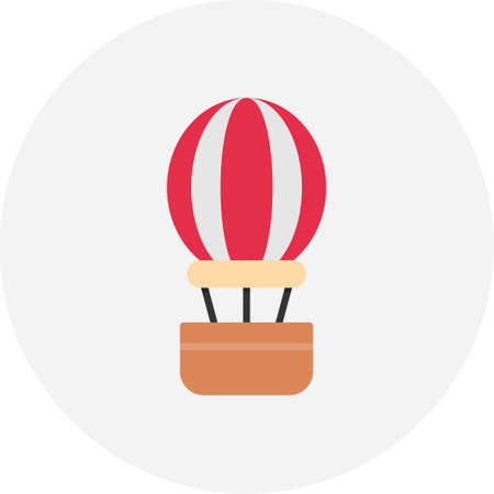 Hot Air Balloon Iconのイラスト素材