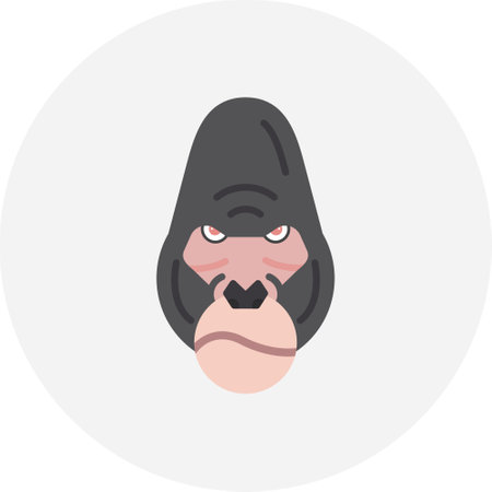 Gorilla Iconのイラスト素材