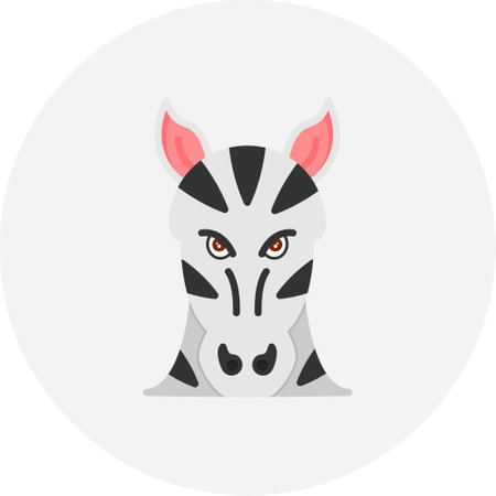 Zebra Iconのイラスト素材
