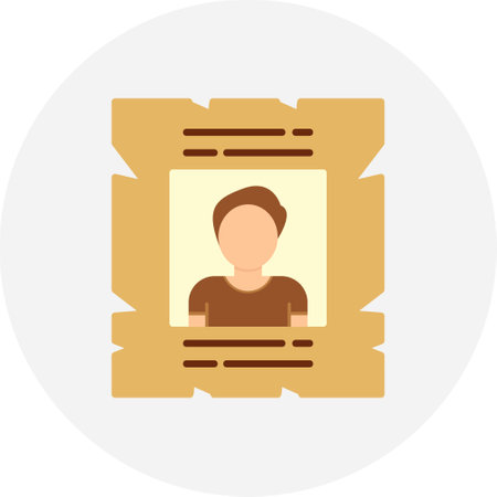 Wanted Iconのイラスト素材