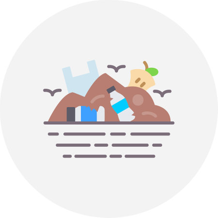 Landfill Creative Icons Designのイラスト素材