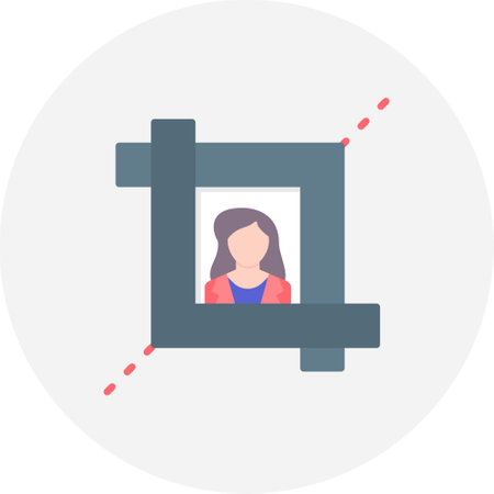 Crop Tool Creative Icons Designのイラスト素材