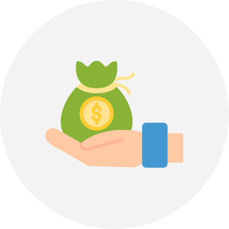 Money Bag Creative Icons Designのイラスト素材