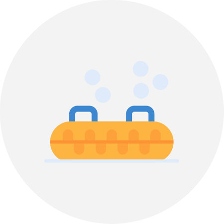 Inflatable Sled Creative Icons Designのイラスト素材