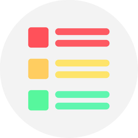 List Creative Icons Designのイラスト素材