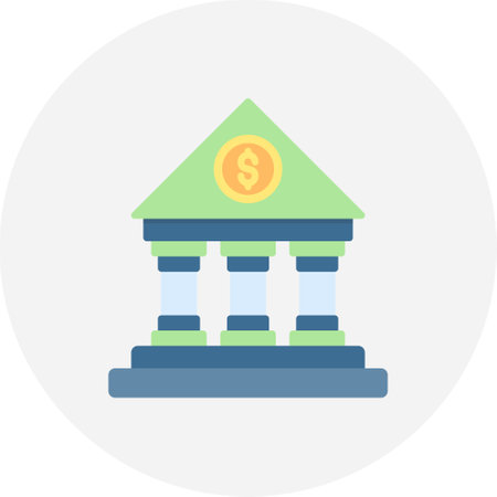 Bank Creative Icons Designのイラスト素材