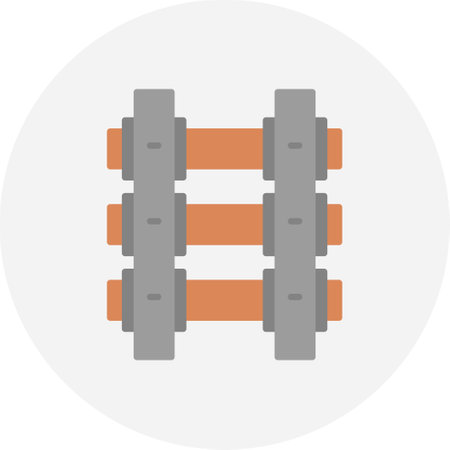 Train Tracks Creative Icons Designのイラスト素材