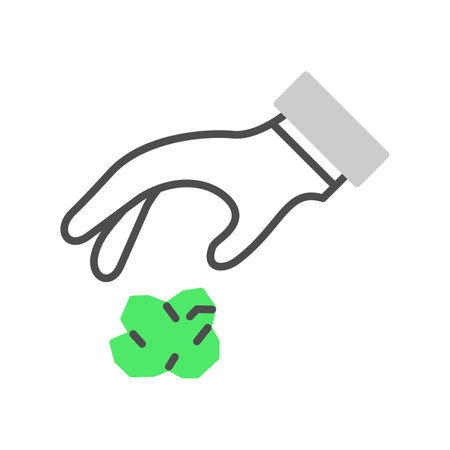 Throwing Trash Creative Icons Designのイラスト素材