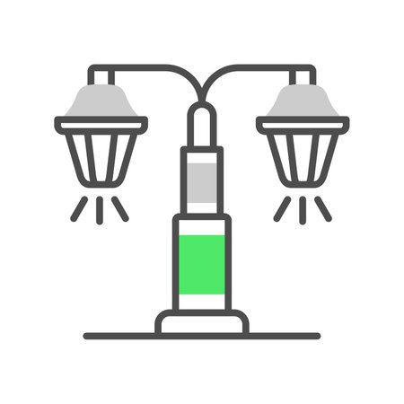 Street Lamp Creative Icons Designのイラスト素材