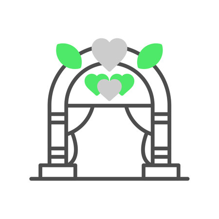 Wedding Arch Creative Icons Designのイラスト素材